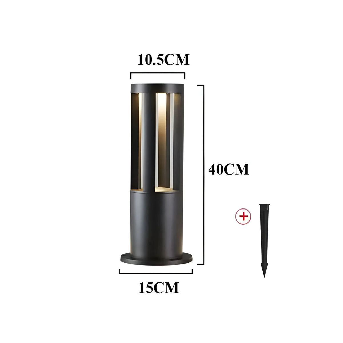 Outdoor LED Wall Light Stone Look Weatherproof