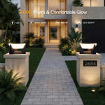 Outdoor Lantern 15-Inch Solar Powered Dusk-to-Dawn Waterproof
