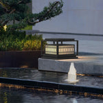 Outdoor Lantern Geometric Design Solar Powered