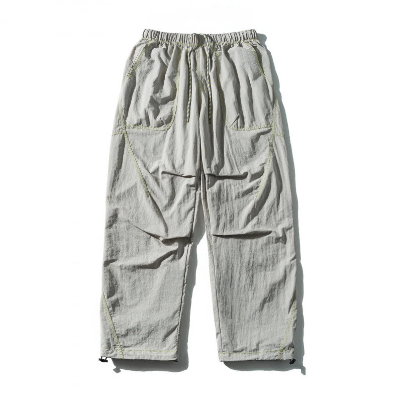 Outdoor Pants Loose Fit Drawstring Waist Adjustable Cuffs