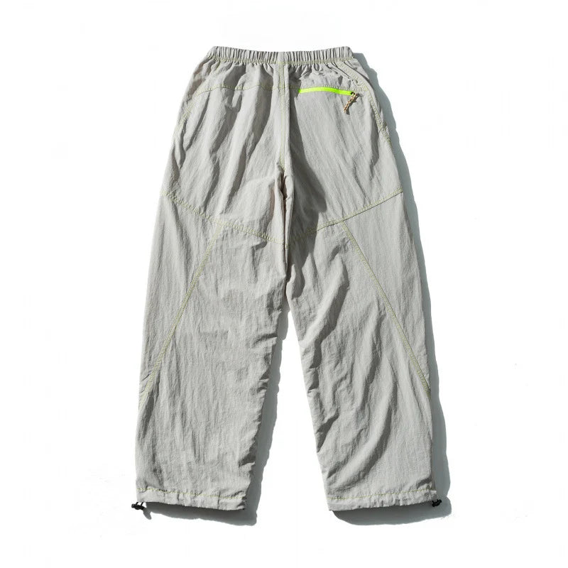 Outdoor Pants Loose Fit Drawstring Waist Adjustable Cuffs
