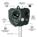 Outdoor Pest Repeller Solar-Powered Motion Sensor 5,000 Sq Ft
