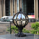 Outdoor Pillar Light IP65 Aluminum Clear Glass Shade