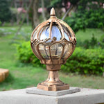 Outdoor Pillar Light IP65 Aluminum Clear Glass Shade