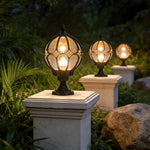 Outdoor Pillar Light IP65 Aluminum Clear Glass Shade