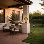 Outdoor Pillar Light IP65 Aluminum Clear Glass Shade