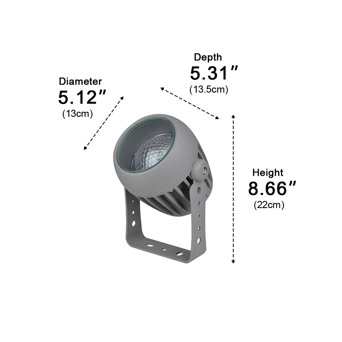 Outdoor Projector Spotlight Moving Water Ripple Effect IP65 Waterproof