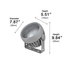 Outdoor Projector Spotlight Moving Water Ripple Effect IP65 Waterproof