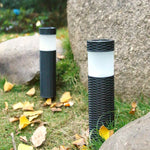 Outdoor Solar Light Rattan Cylindrical Integrated LED 500 Lumen