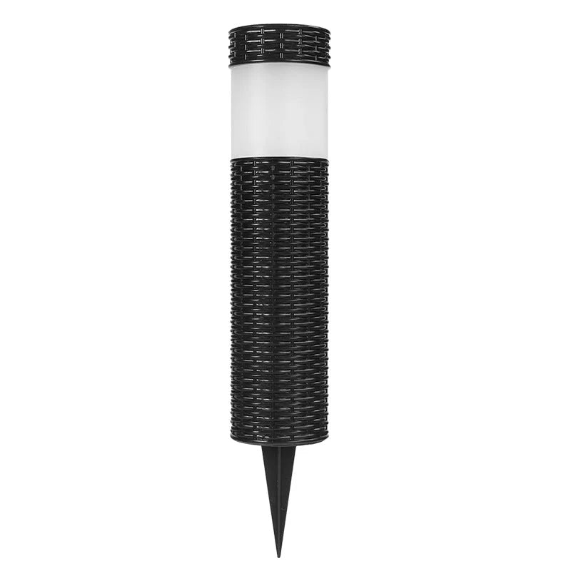 Outdoor Solar Light Rattan Cylindrical Integrated LED 500 Lumen