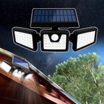 Outdoor Solar Motion Sensor Light Three Adjustable Spotlights