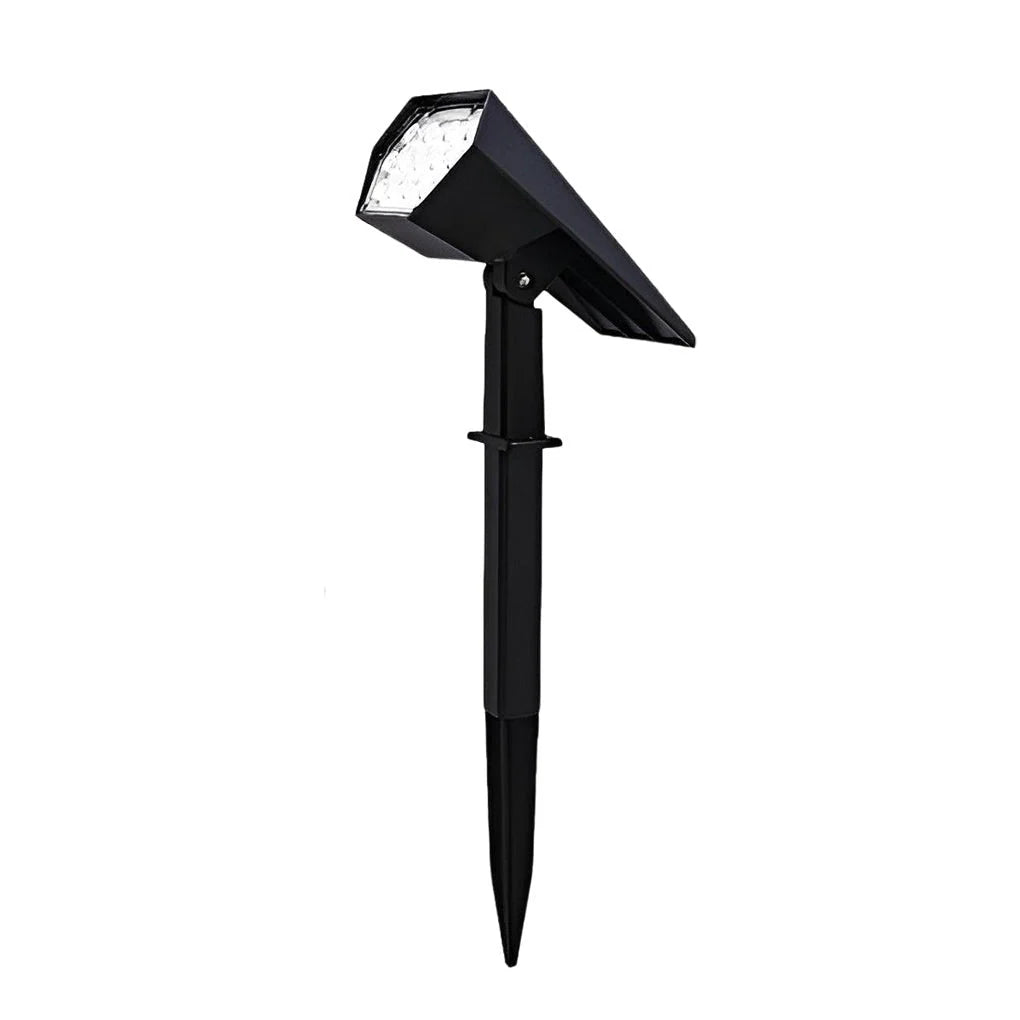 Outdoor Solar Spotlight Adjustable Beam Warm White & RGB