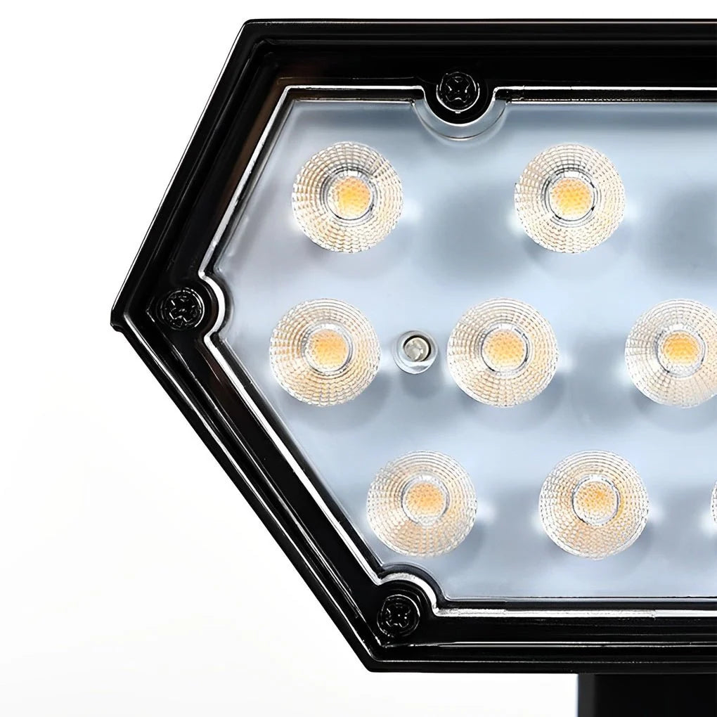 Outdoor Solar Spotlight Adjustable Beam Warm White & RGB