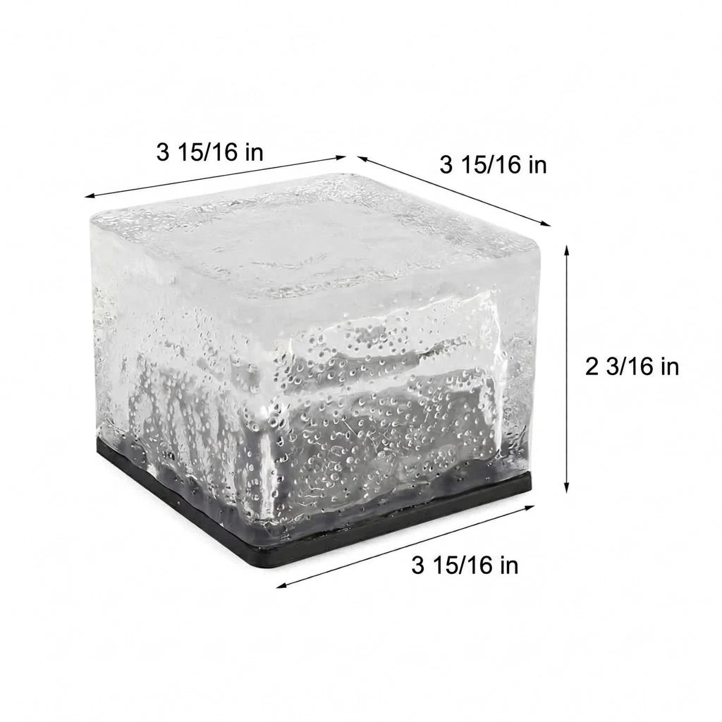 Outdoor Solar Step Lights IP65 Waterproof Crystal LED