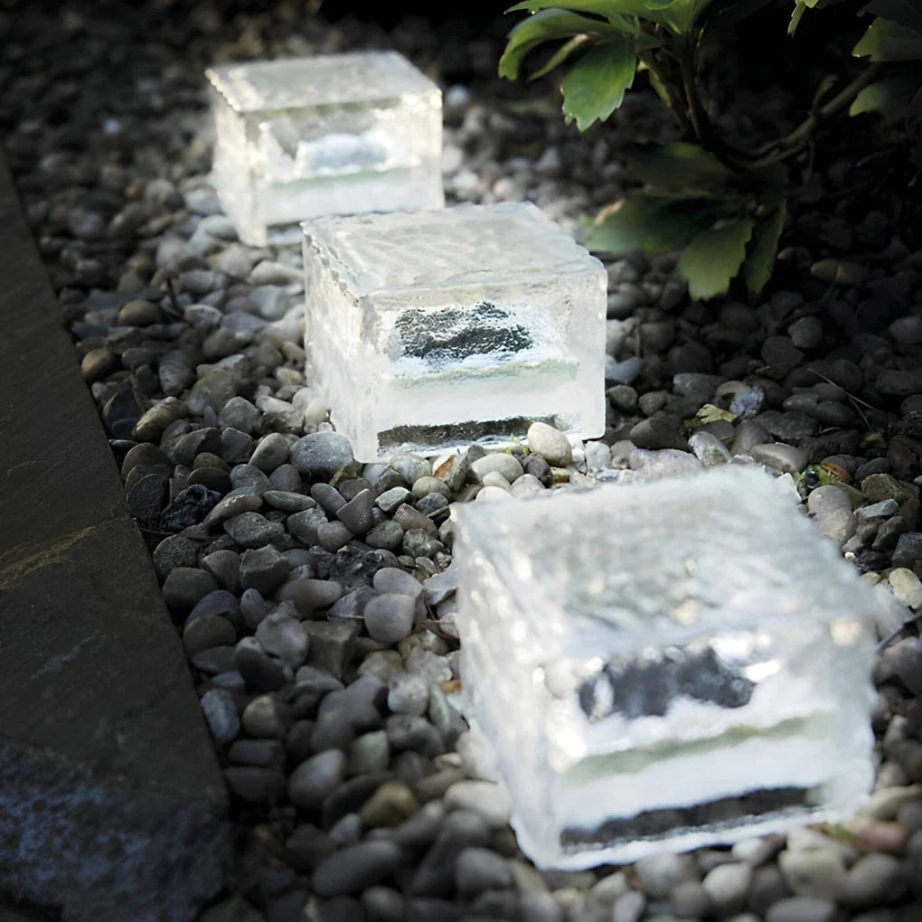 Outdoor Solar Step Lights IP65 Waterproof Crystal LED