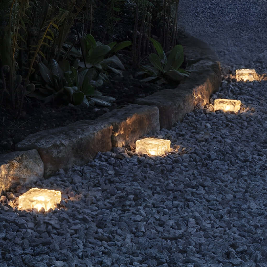 Outdoor Solar Step Lights IP65 Waterproof Crystal LED