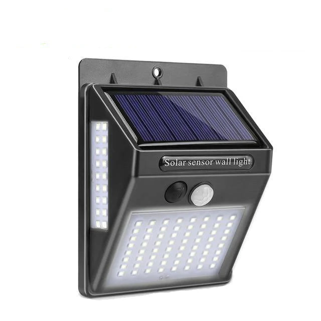 Outdoor Solar Wall Light 500 Lumens Wide-Angle Motion Sensor
