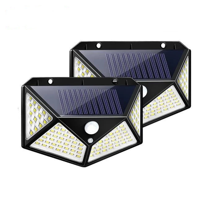 Outdoor Solar Wall Light 500 Lumens Wide-Angle Motion Sensor