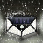 Outdoor Solar Wall Light 500 Lumens Wide-Angle Motion Sensor