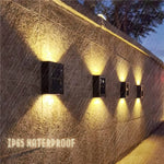 Outdoor Solar Wall Light Warm White LED 10-Hour Runtime