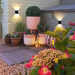 Outdoor Solar Wall Light Warm White LED 10-Hour Runtime