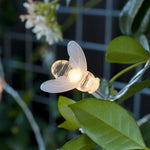 Outdoor String Lights Solar-Powered Bee-Shaped Set of 20