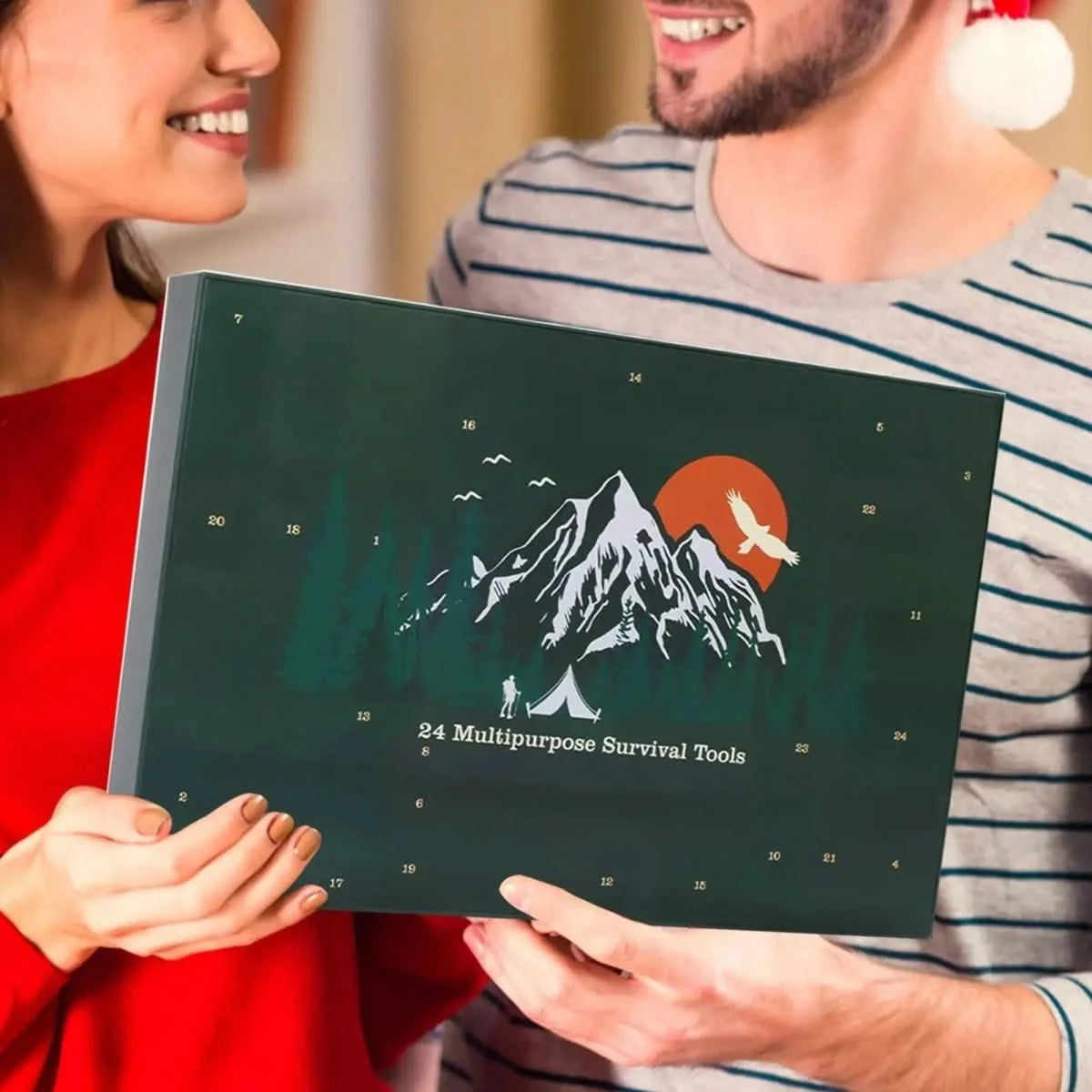Outdoor Tool Advent Calendar 24 Tools Lightweight Portable
