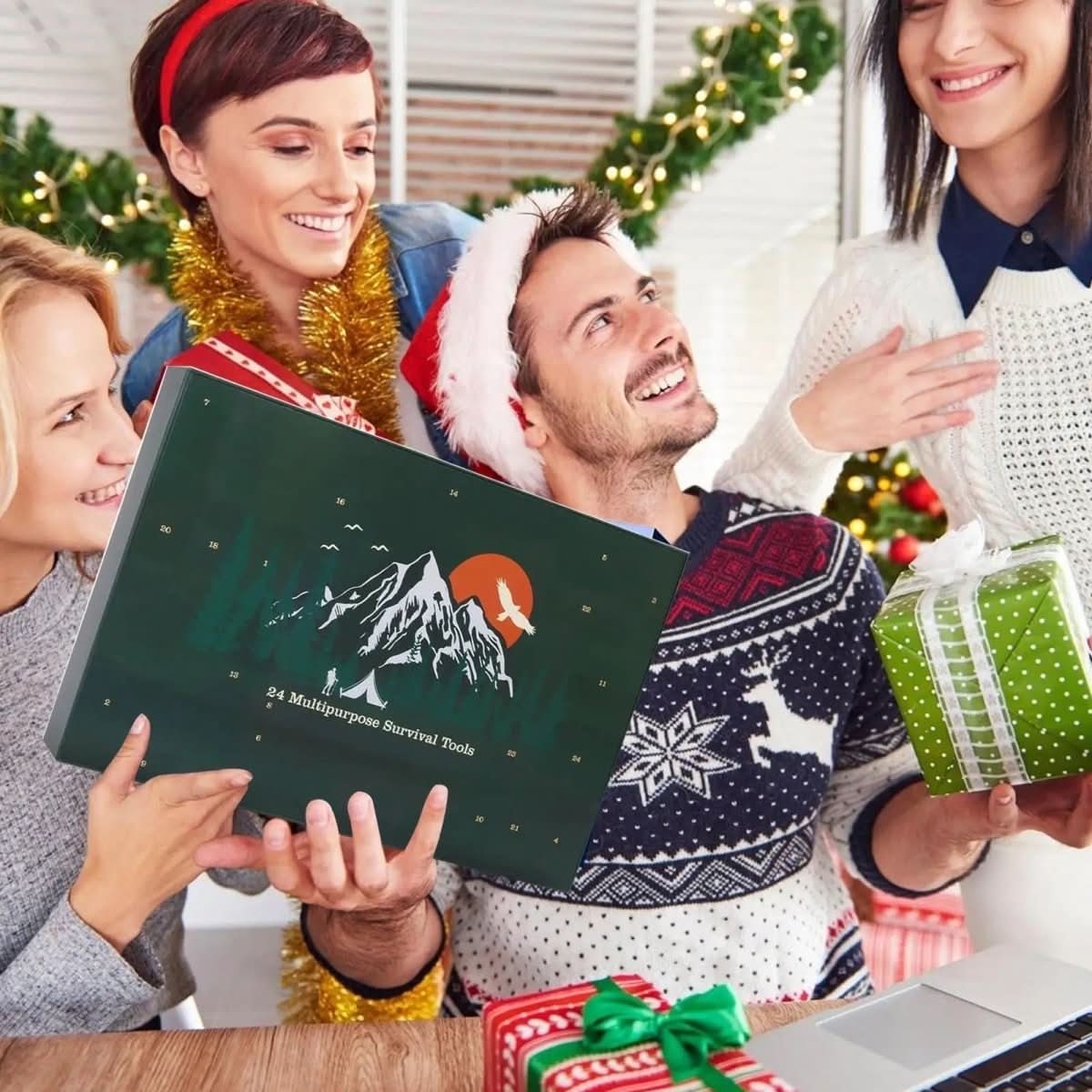 Outdoor Tool Advent Calendar 24 Tools Lightweight Portable