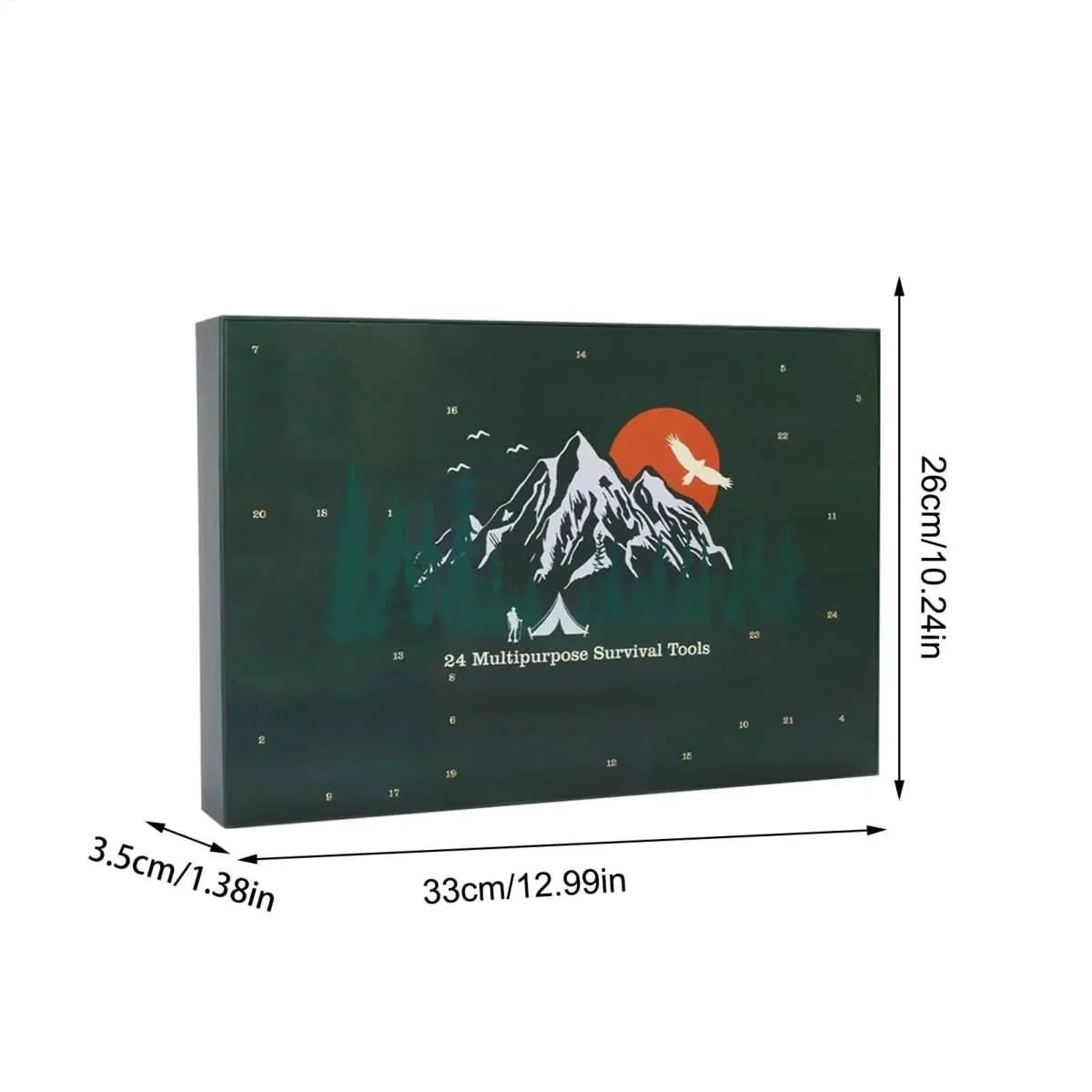 Outdoor Tool Advent Calendar 24 Tools Lightweight Portable
