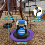 Outdoor Tree Swing 110cm 360° Rotating Waterproof