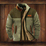 Outdoor Vest Cotton Blend Adjustable Hood Partial Zip