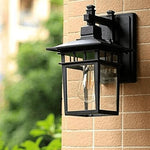 Outdoor Wall Light Adjustable Head IP44 Weather-Resistant Aluminum & Glass