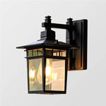 Outdoor Wall Light Adjustable Head IP44 Weather-Resistant Aluminum & Glass