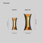 Outdoor Wall Light Curved LED IP65 Weather-Resistant
