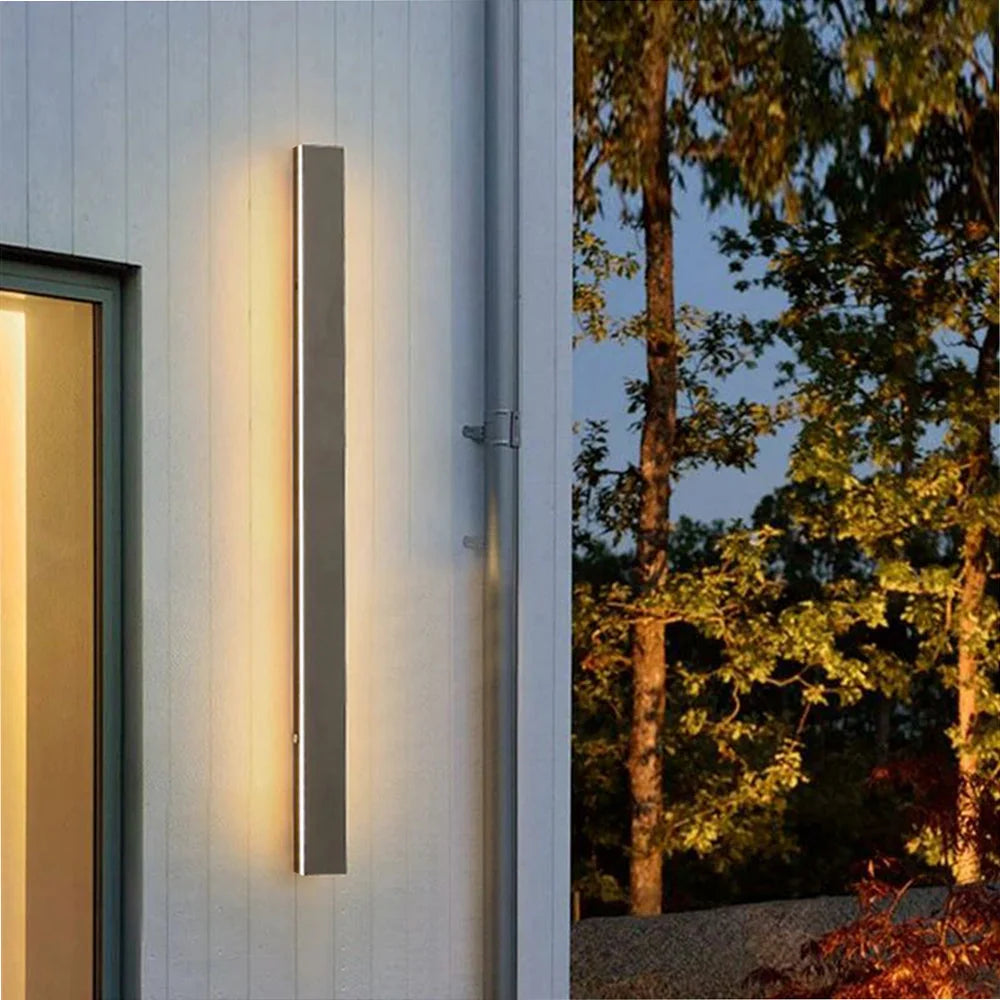Outdoor Wall Light Linear LED Motion Sensor IP65 Weather-Resistant