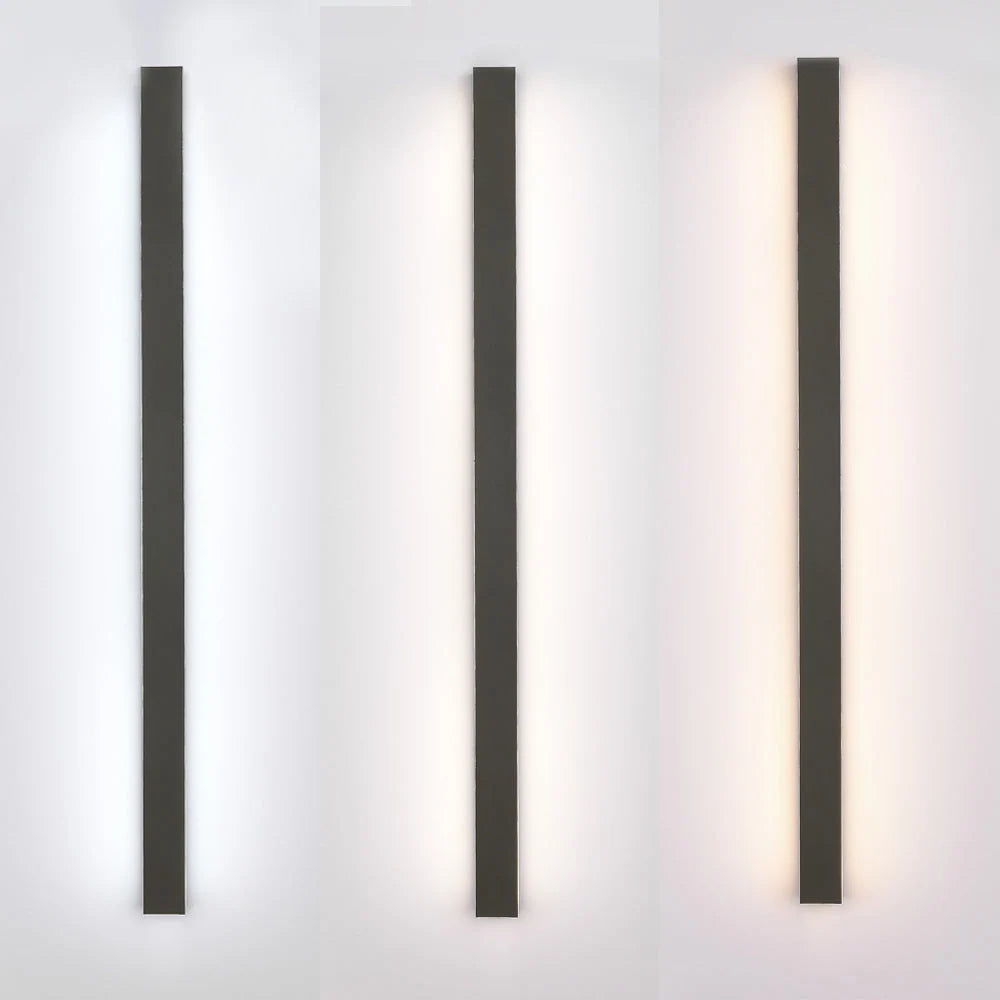 Outdoor Wall Light Linear LED Motion Sensor IP65 Weather-Resistant