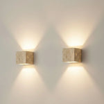 Outdoor Wall Light Yellow Travertine Weather-Resistant