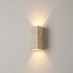Outdoor Wall Light Yellow Travertine Weather-Resistant