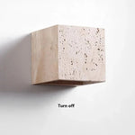 Outdoor Wall Light Yellow Travertine Weather-Resistant