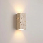 Outdoor Wall Light Yellow Travertine Weather-Resistant