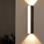 Outdoor Wall Sconce Up & Down LED Weather-Resistant Matte Black