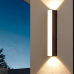 Outdoor Wall Sconce Up & Down LED Weather-Resistant Matte Black