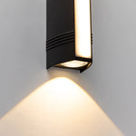 Outdoor Wall Sconce Up & Down LED Weather-Resistant Matte Black