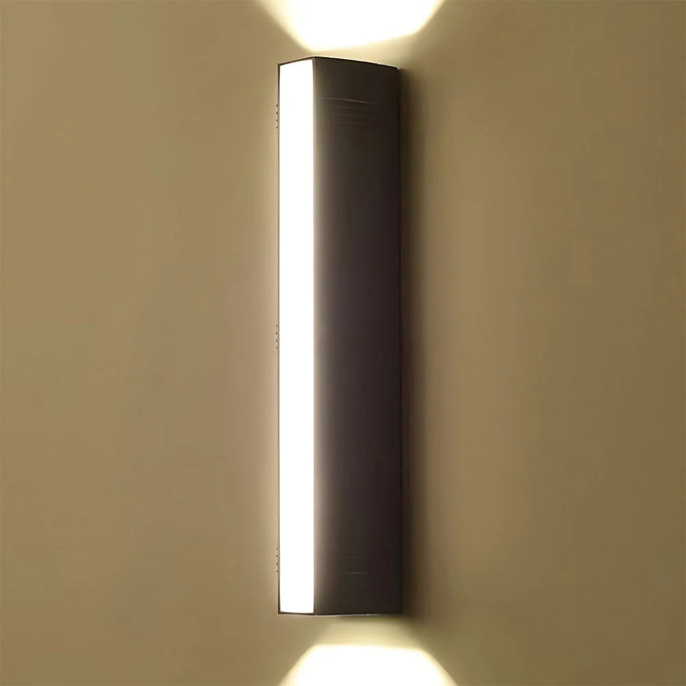Outdoor Wall Sconce Up & Down LED Weather-Resistant Matte Black
