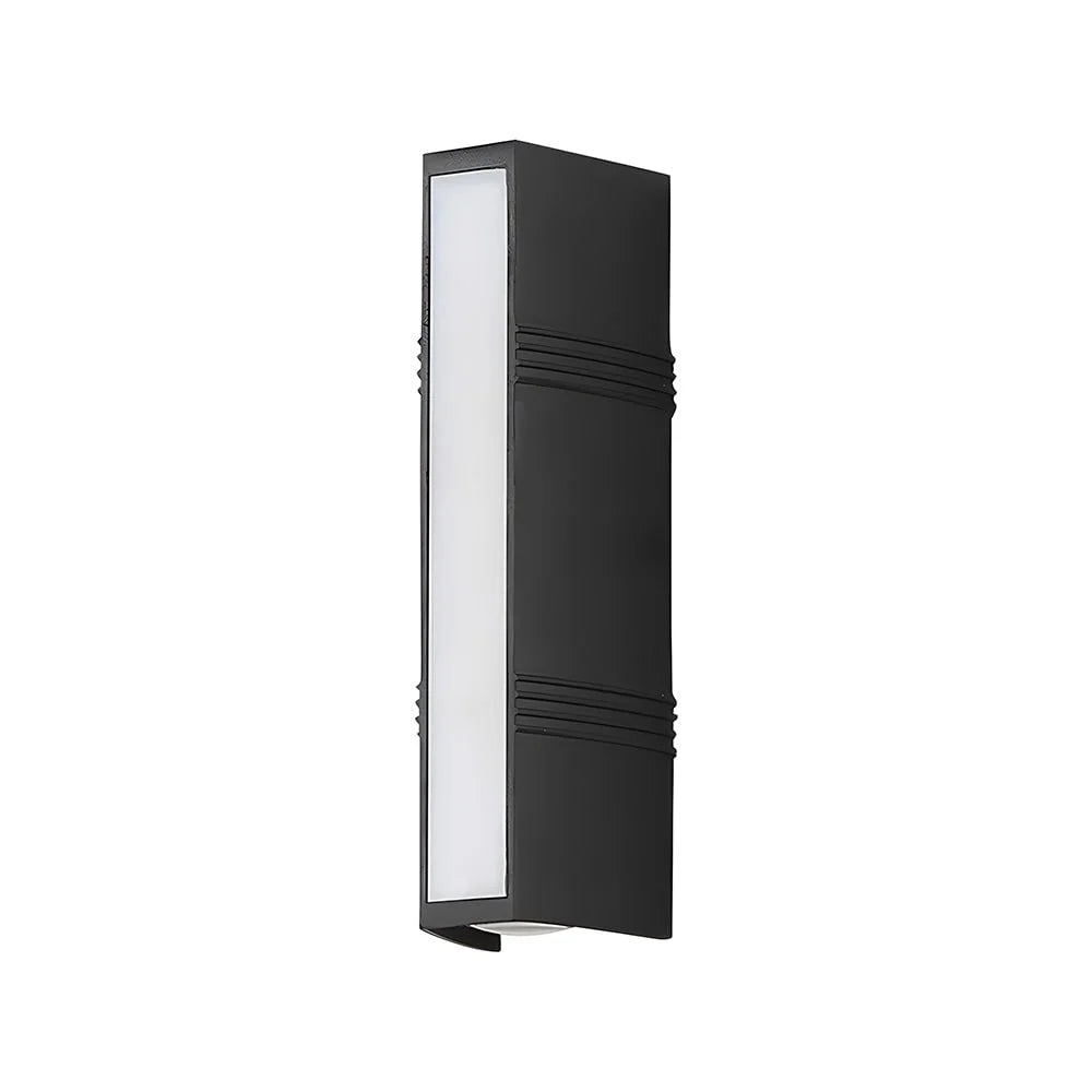 Outdoor Wall Sconce Up & Down LED Weather-Resistant Matte Black