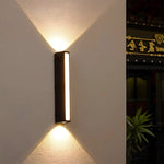 Outdoor Wall Sconce Up & Down LED Weather-Resistant Matte Black