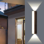 Outdoor Wall Sconce Up & Down LED Weather-Resistant Matte Black