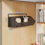 Over Cabinet Storage Basket Ventilated Metal Mesh Drill-Free Hang-On Organizer