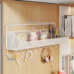 Over Cabinet Storage Basket Ventilated Metal Mesh Drill-Free Hang-On Organizer