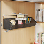 Over Cabinet Storage Basket Ventilated Metal Mesh Drill-Free Hang-On Organizer